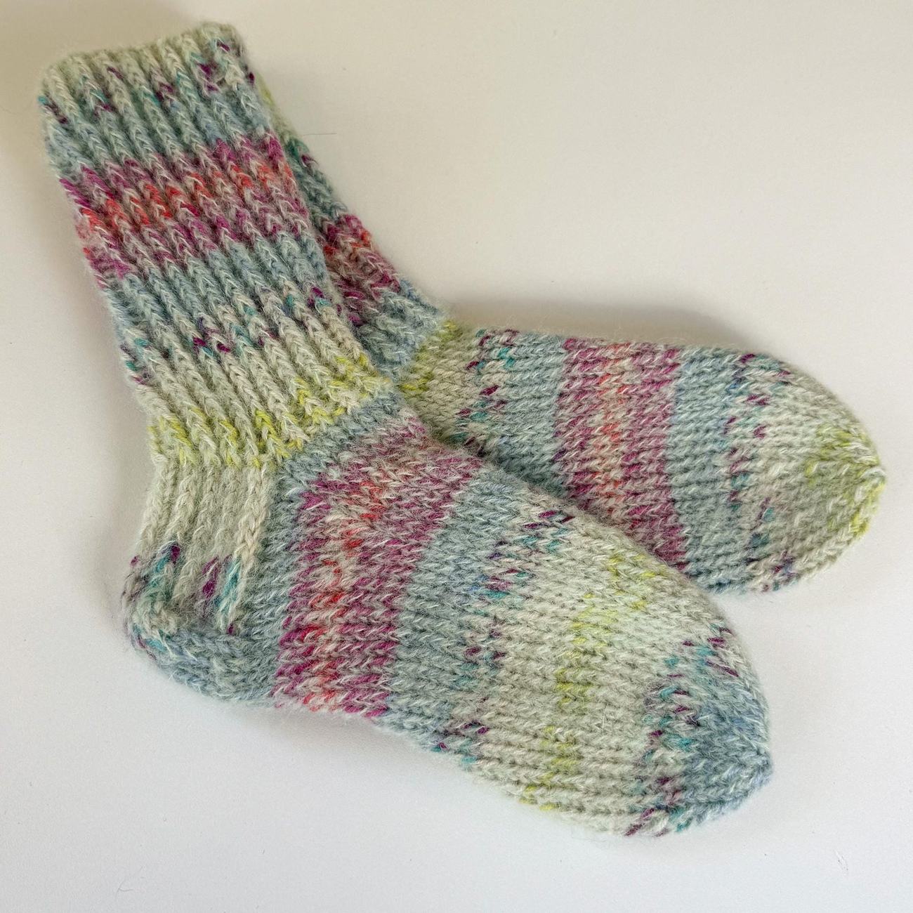 Wool & alpaca socks, soft pastel, photo 2