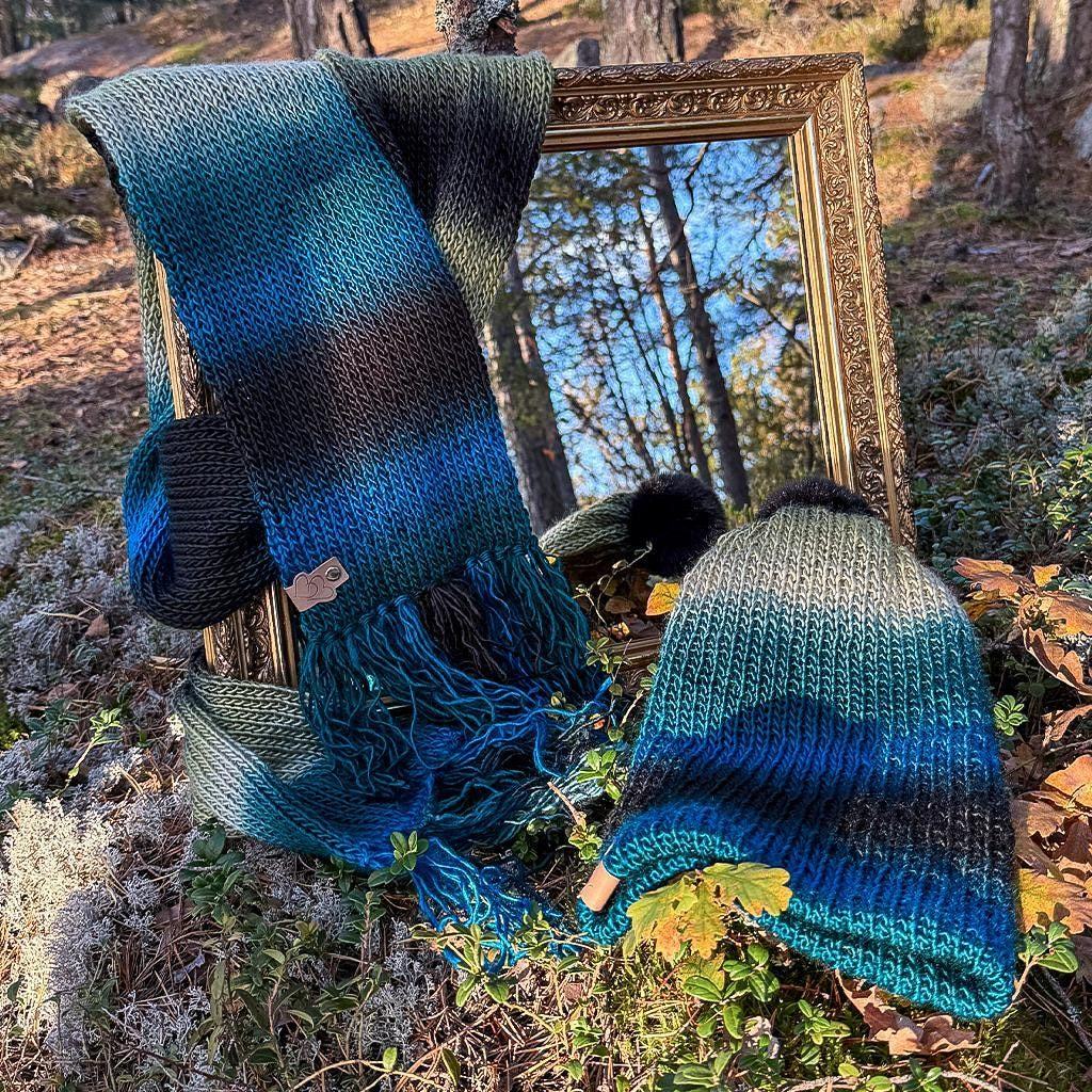 Beanie & scarf set, Deep Forest, photo 2